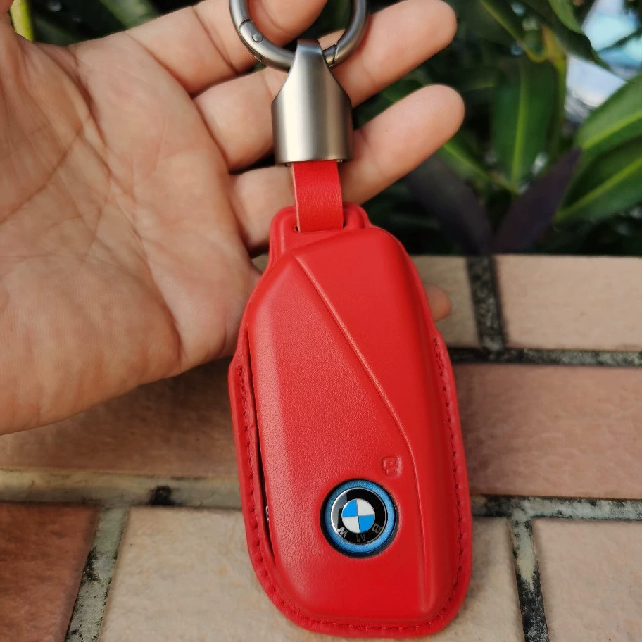 Сумка для автомобильных ключей, подходящая для новой энергии BMW x7x1, ремешок с пряжкой 735Li740, замшевый новый защитный чехол