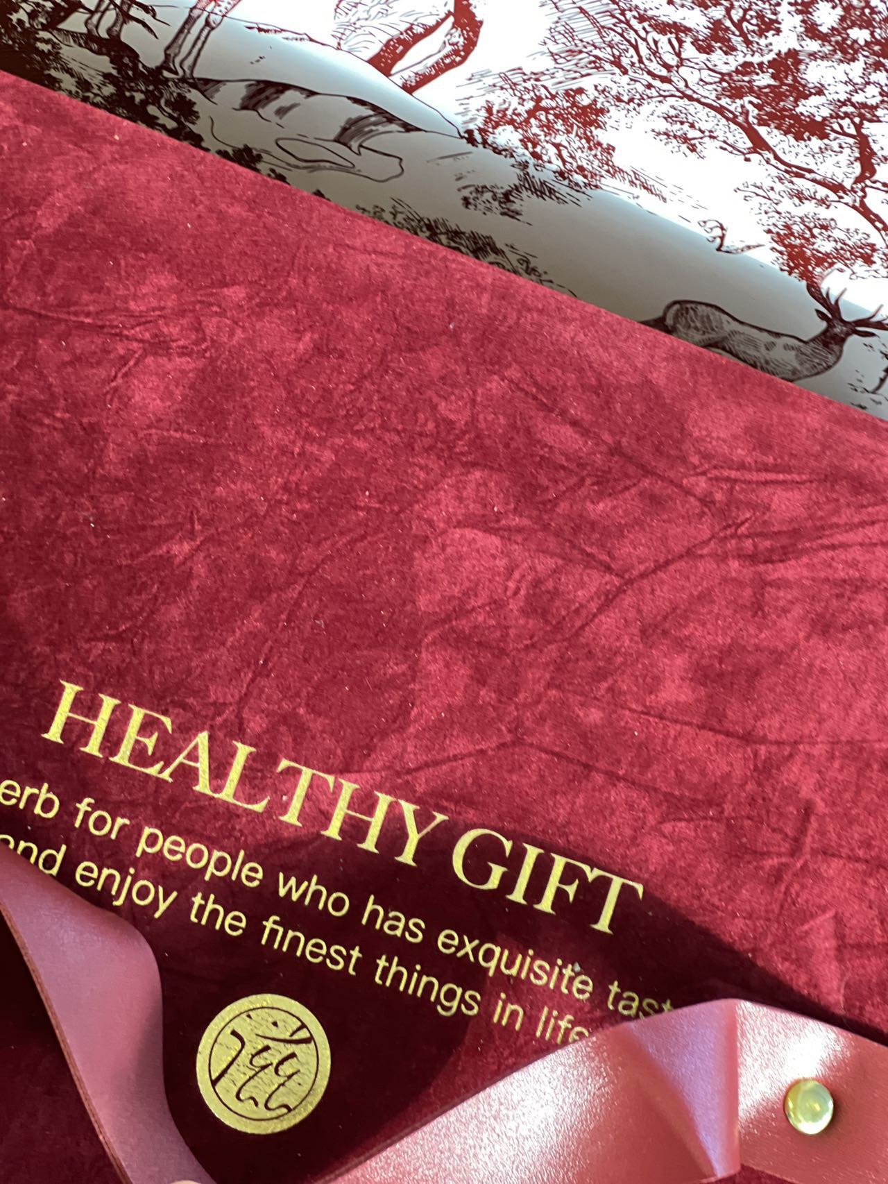 Red Velvet Eight Treasure Gift Box American Ginseng Dendrobium Red Ginseng Deer Antler Reishi Tangerine Peel 190g key features