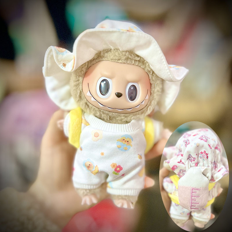ソースメーカーのみの服】17cmペンダント ラブブ服 ブラインドボックス ラブブ人形 人形服 クールブラック カラフル|undefined