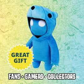 Gang Beasts 蓝熊服装毛绒玩具游戏玩家角色软娃娃跨境游戏周边