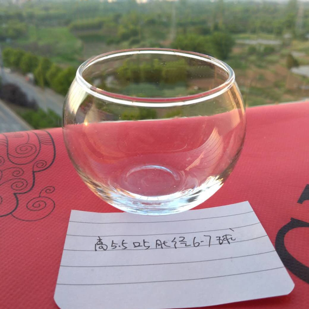 transparent glass candle