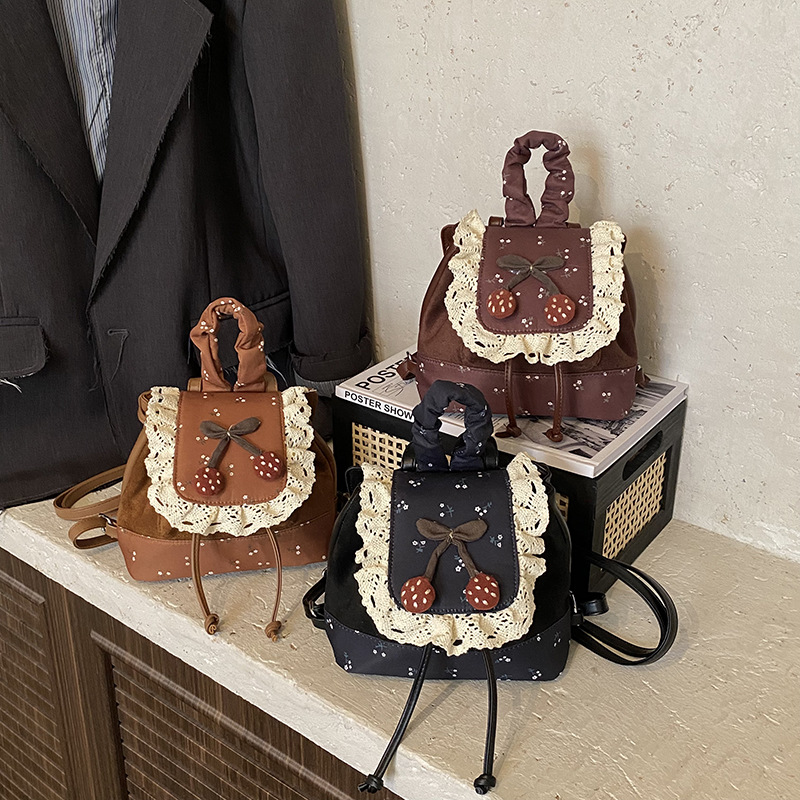 2025 nueva tendencia de moda bolsas escolares de dibujos animados lindas mochilas de encaje mochilas para niños