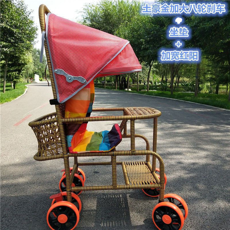 Tuhao 골드 8륜 브레이크 모델 + 시트 쿠션 + 넓어진 홍양