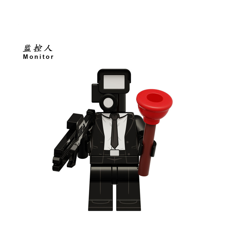 新しいタイタンモニターメンズドクタートイレビルディングブロックミニフィギュアテレビオーディオマン子供用組み立ておもちゃスピーカーメンズ|undefined