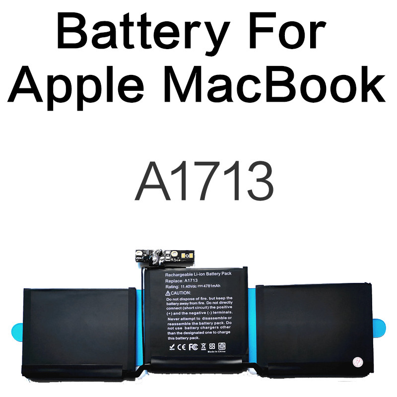 A1713 is suitable for Apple laptop battery MacBook Pro 13" Late 2016/Mid 2017 A1713 is suitable for Apple laptop battery MacBook Pro 13" Late 2016/Mid 2017