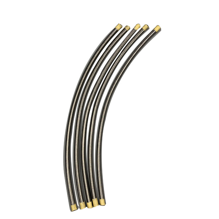 四氟管钢丝编织铁氟龙管聚四氟乙烯编织直管不锈钢编织软管