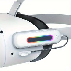 メタクエスト2/3/3s外部パワーバンク、バッテリー寿命電源、VRヘッドセットアクセサリー、5000mAと完全互換性があります。