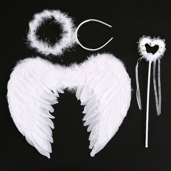 45*35cm white wings three-piece set