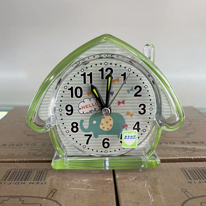 Reloj despertador silencioso con diseño cartoon - Con luz nocturna - Simple y práctico - Para estudiantes y hogar - Ideal como regalo