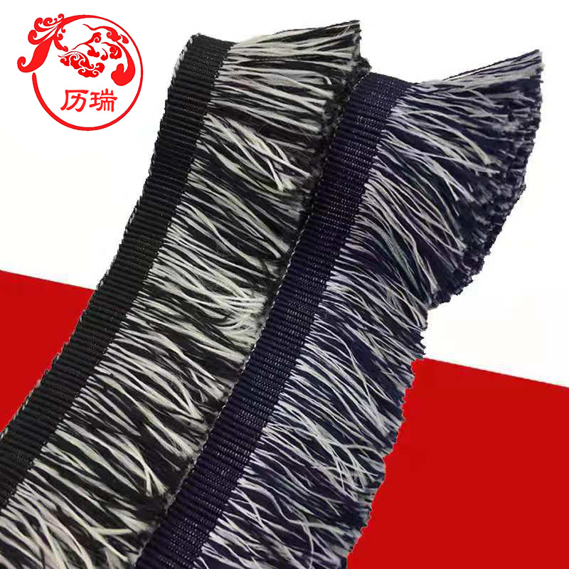 毛边35MM牛仔蓝排须花边织带现货窗帘服装辅料裙边diy配饰装饰带