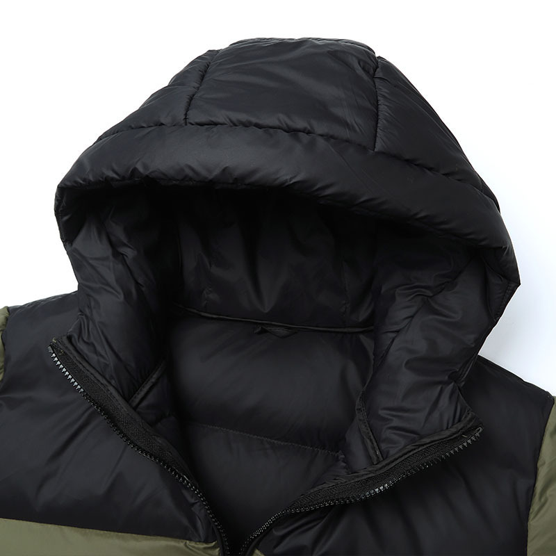 Nuevo estándar nacional 50 blanco de invierno chaqueta de plumón con capuchón chaqueta de pareja caliente de tamaño grande chaqueta de plumón transfronteriza