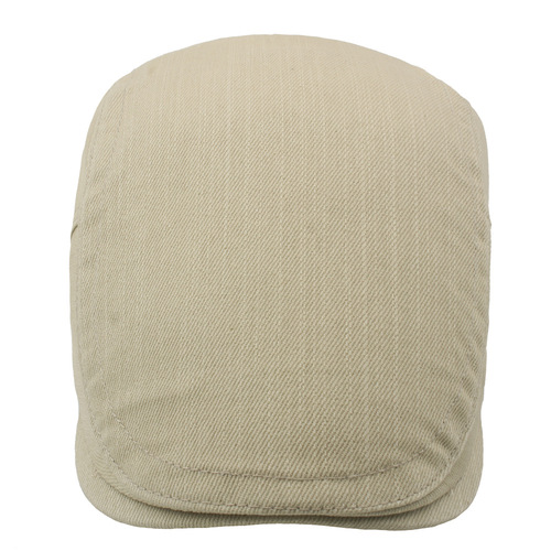 Pure cotton bare body large size front and rear beret British casual newsboy hat forward cap unisex peaked cap