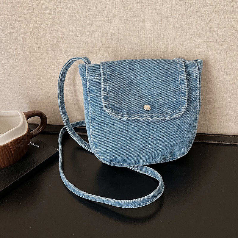 Cross-Border Hot-Selling Denim Women's Bag 2026 New Fashion Casual Large-Capacity Shoulder Crossbody Bag Small Square Bag Women's Wholesale Cross-Border Hot-Selling Denim Women's Bag 2026 New Fashion Casual Large-Capacity Shoulder Crossbody Bag Small Square Bag Women's Wholesale