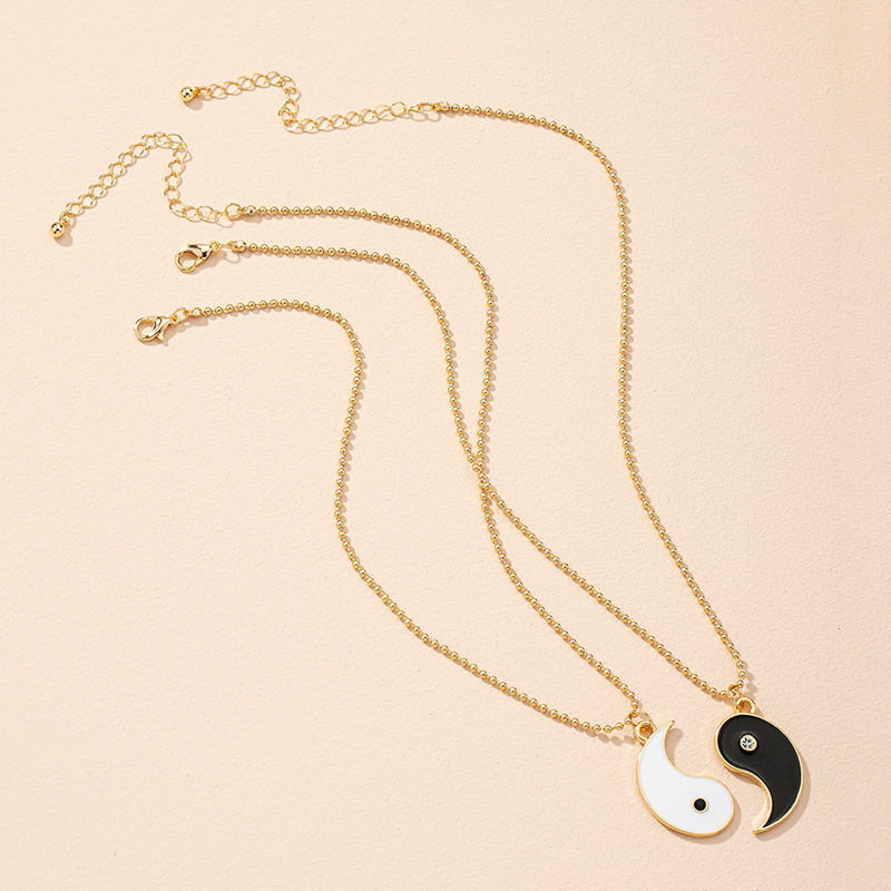 Retro Tai Chi Gossip Pendant Clavicle Chain display picture 6