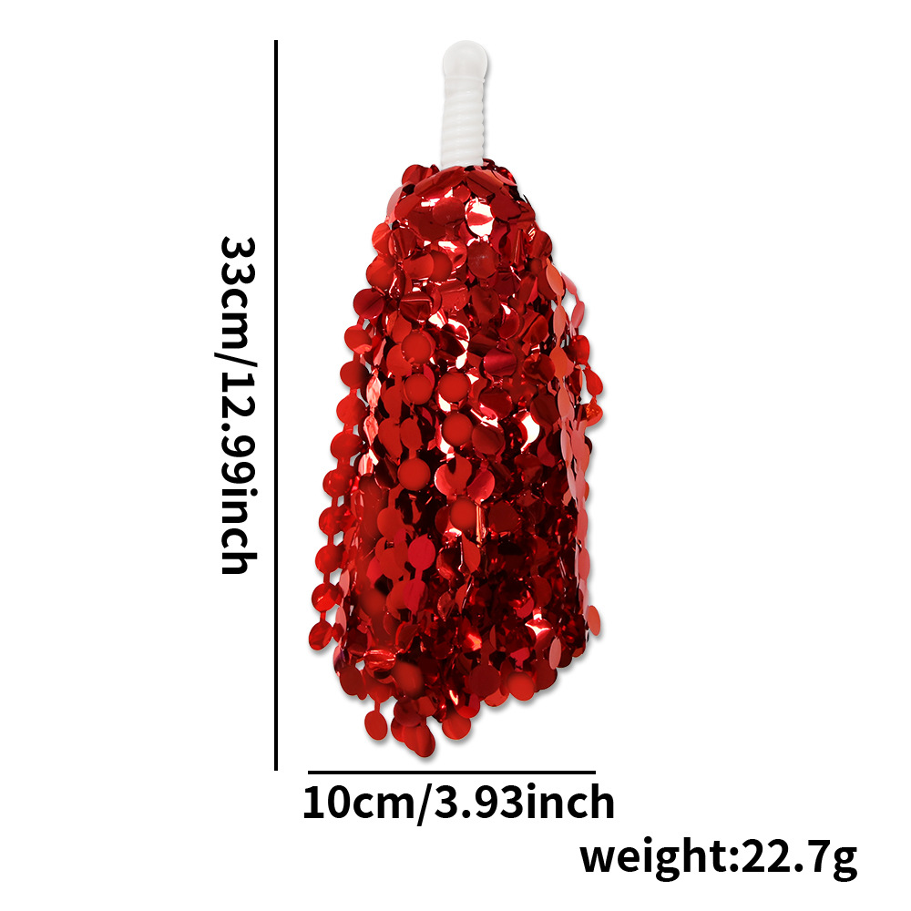 30g de bola roja flores de mano (par)