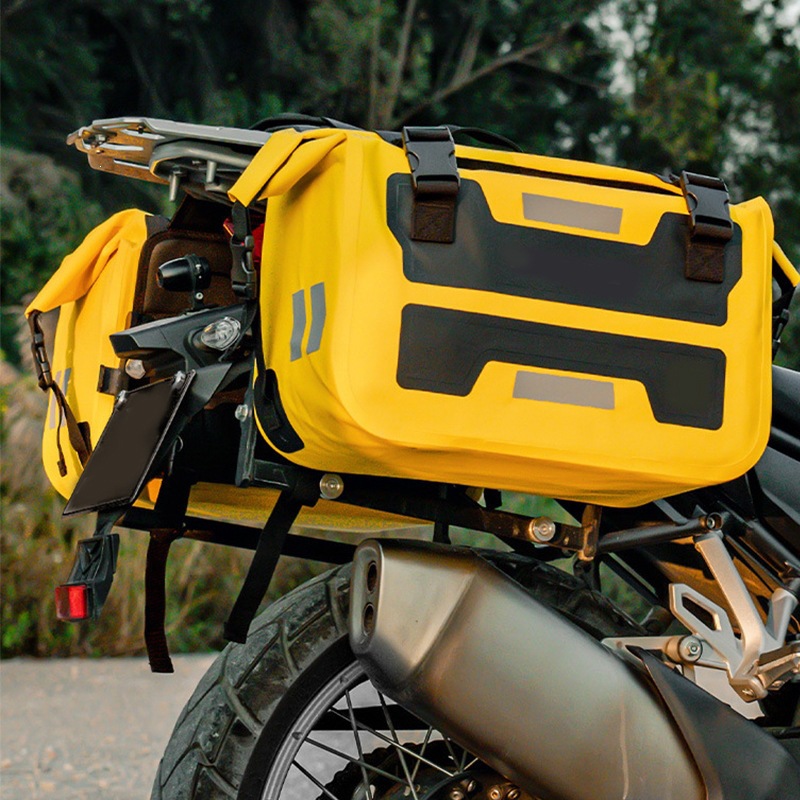 Motorcycle outdoor long-distance riding large-capacity side bag, side storage waterproof saddle bag, rear seat storage bag, side bag