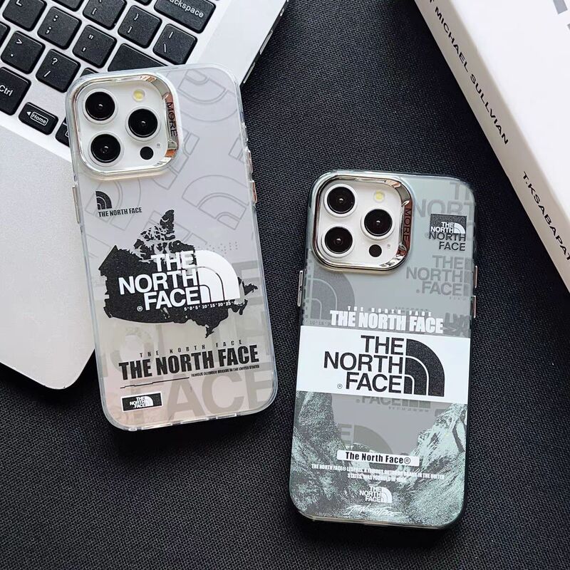 European and American Trendy Brand High-End North Face Suitable for 16Promax Mobile Phone Case Iphone15 Protective Cover Apple 17 New Model