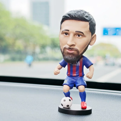 Car ornaments Figurines Car Ornaments Gifts - -spring-blue-messi