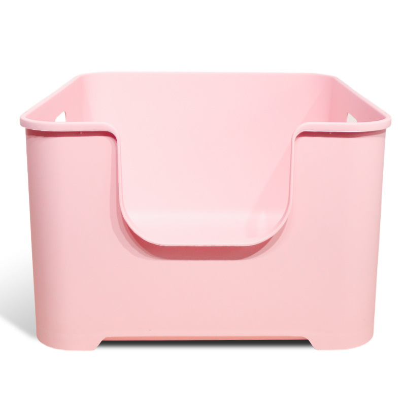 Lavabo para gatos, inodoro para gatos anti-salpicaduras de gran tamaño, lavabo de arena para gatos abierto gigante, caja de arena para gatos extra grande, pala de arena para gatos gratis