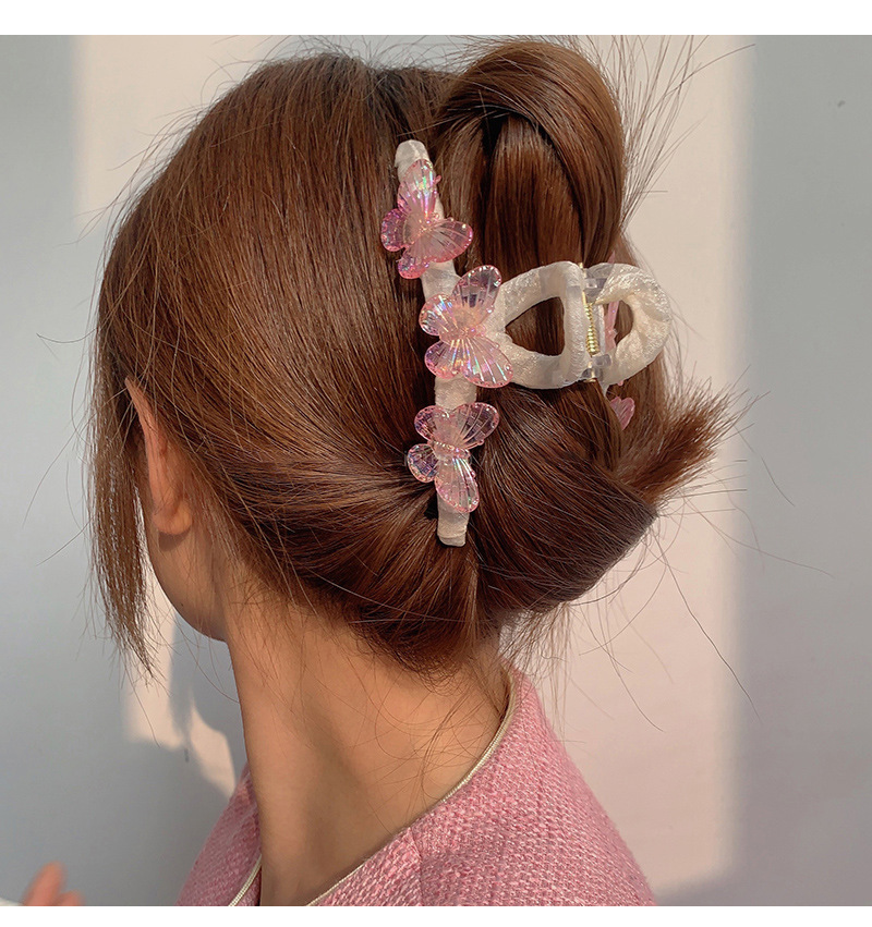 Plastic, Resin Material Butterfly Pattern Women's Elegant Butterfly Plastic Resin Hair Claws