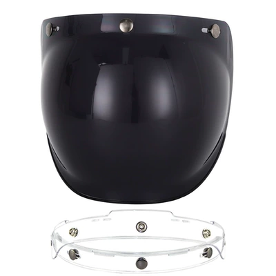 Motorcycle Helmet Half Helmet Lens – Motorcycle Safety Supplies - dark-tea-tablets-with-transparent-stand
