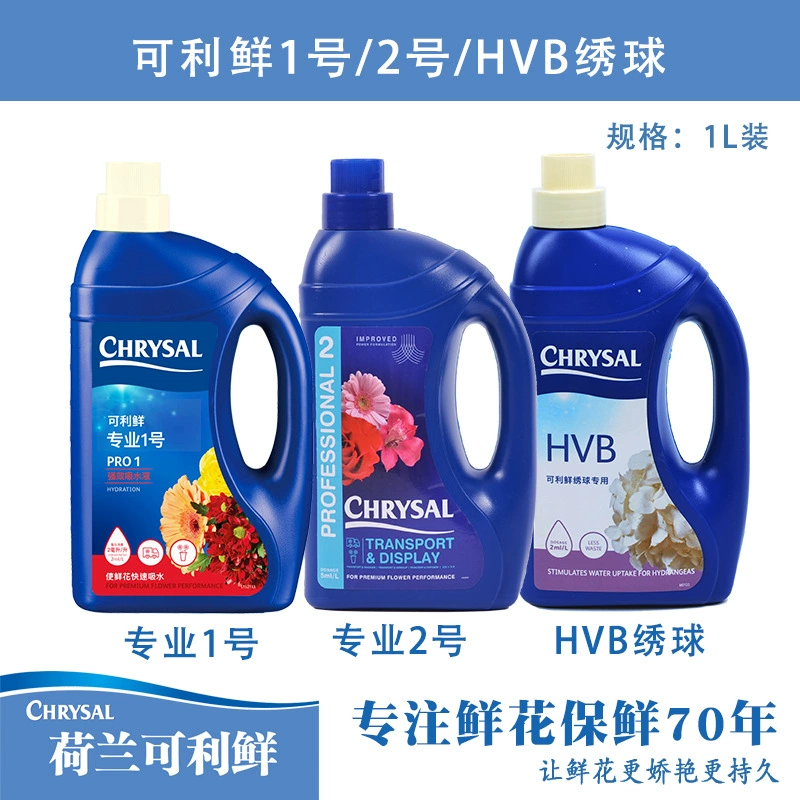 Holland Koli Fresh Rose Professional No.1 Сильный водопоглощающий раствор № 2 HVB для сохранения цветов гортензии