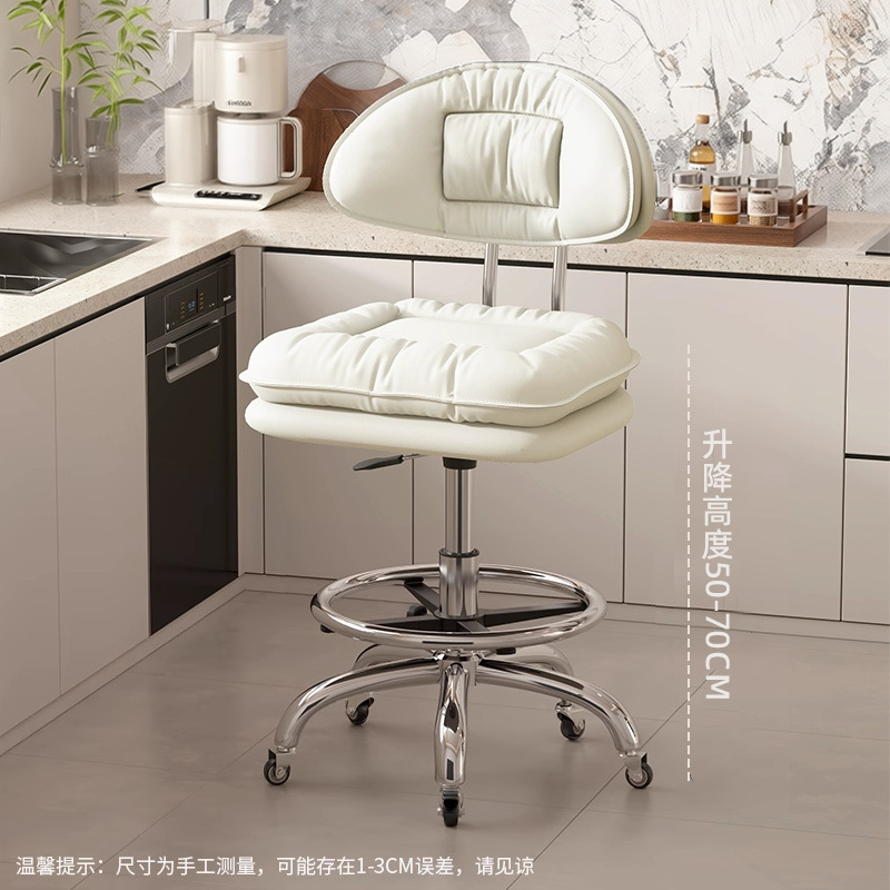 Taburete de cocina silla de bar casera silla de bar giratoria caja registradora taburete elevable respaldo silla de belleza silla de peluquería
