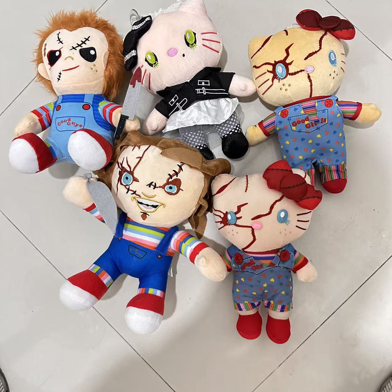Halloween Ghost Doll Chuckie Teddy Kitty Kitty Kitty KT Doll Chuckie Soul Break Joker Doll image 1