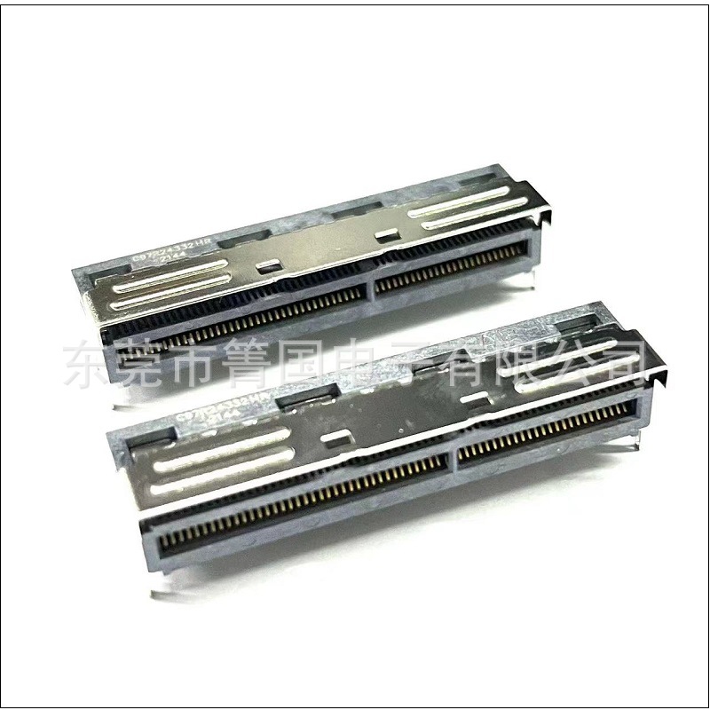 Amphenol MCIO 124Pin R/A连接器(Mini Cool Edge) G97R24332HR阿里巴巴