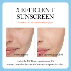 All-English SADOER Hyaluronic Acid Sunscreen Cream, Refreshing Outdoor UV Protection Sunscreen, Cross-Border Wholesale