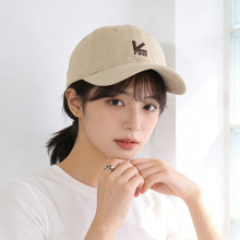 新款韩版帽子女春夏字母刺绣鸭舌帽韩系户外百搭遮阳显脸小棒球帽
