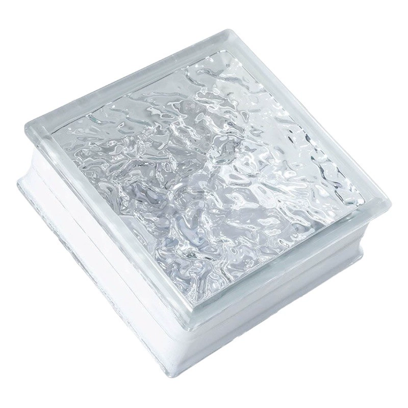 Новая модель белого стекла полый стеклянный кирпич ins ветер ванная комната перегородка ремонт сетка красный прозрачный кристалл стеклянная плитка оптом