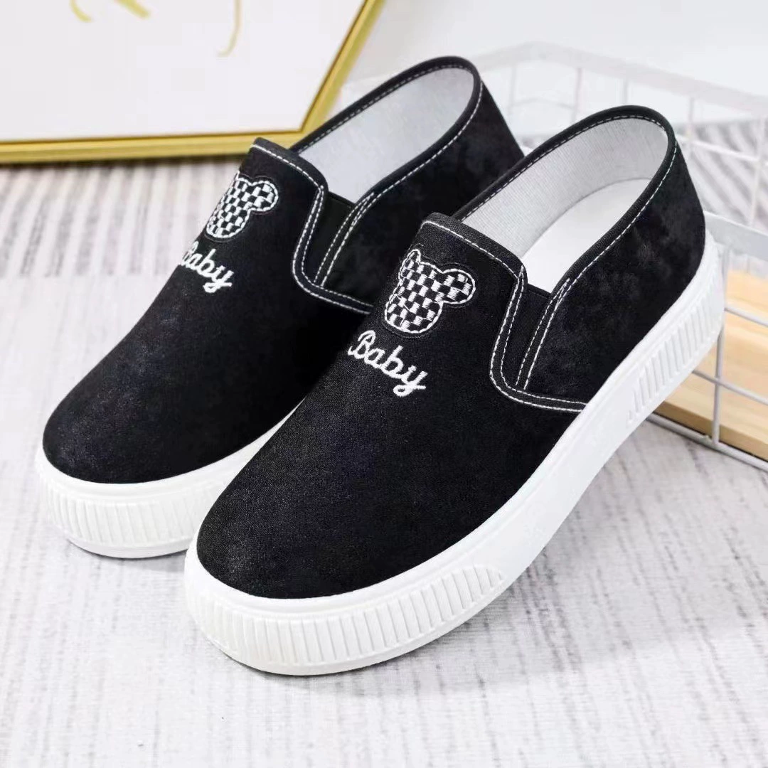 Женские парусиновые туфли на толстой подошве, весенние и осенние кроссовки на плоской подошве, внешняя торговля, оптовая доставка, прямые продажи с фабрики