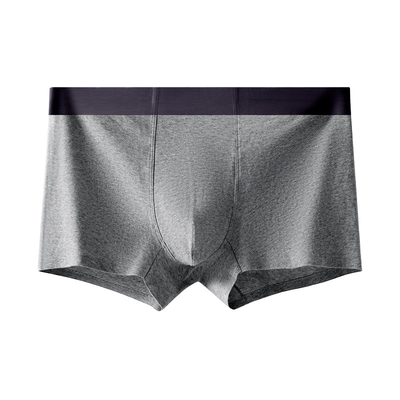 [Procesamiento personalizado] ropa interior de hombre de algodón puro color puro simple 10A sin marca pantalones planos al por mayor OEM