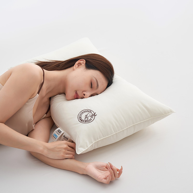 Cotton A Grade Cashmere Protein Protecting Cervical Pillow Home Washable Pillow Hotel Fluffy Soft Breathable Pillow Core Manufacturer