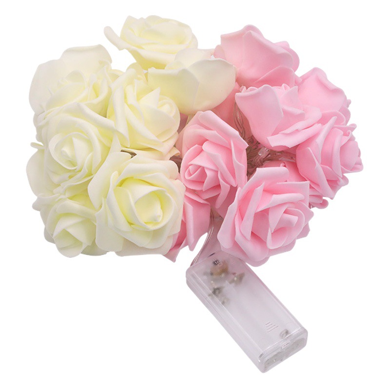 LEDストリングライト、模擬バラバッテリーライト、ホリデーライト、ウェディングプロポーズ、告白、バレンタインデーライト、雰囲気ライト