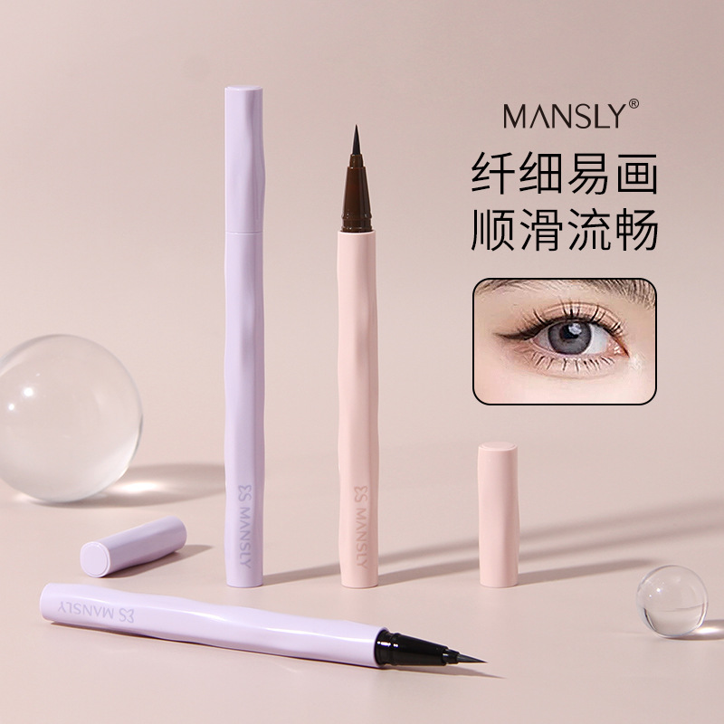 Mansly Liquid Eyeliner Pen Is Fine, Long-Lasting, Smooth and Extremely Fine, Not Easy to Smudge for Novices, Does Not Fade, Is Waterproof and Sweat-Proof Wholesale