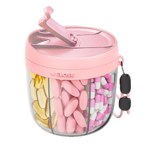 跨境一周7天7格药盒大容量便捷食品级塑料防水分格药片药丸收纳盒