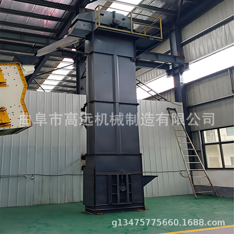 化工粉末不锈钢斗式提升机  高远生产粮食上料机  养殖颗粒上料机