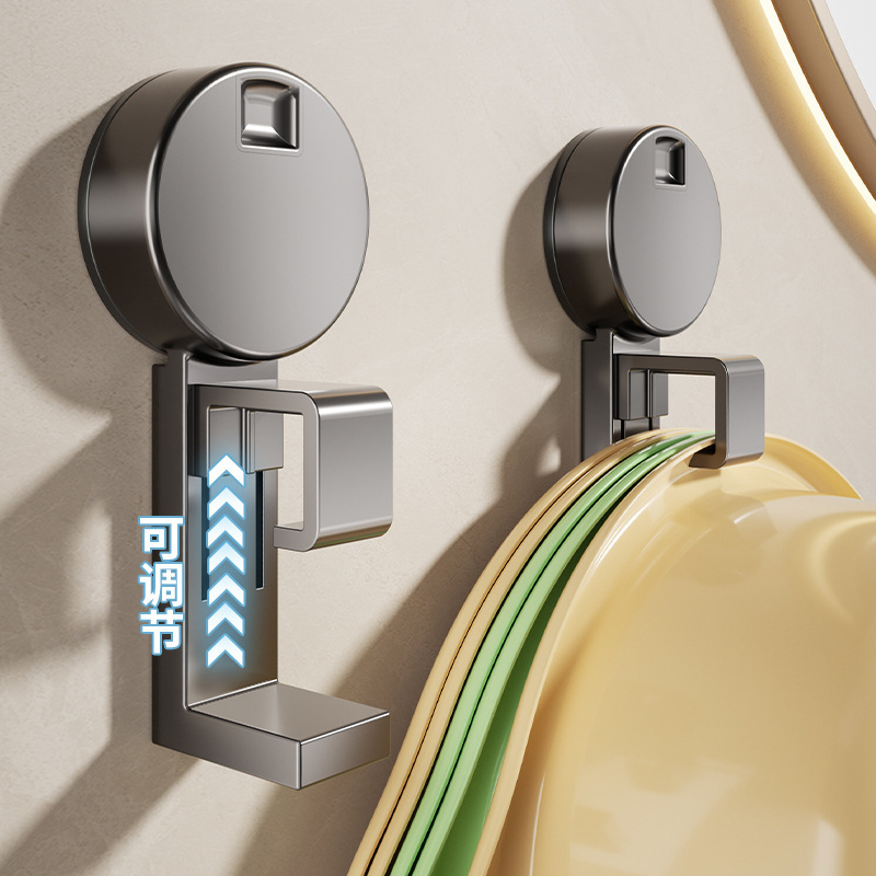 Baño de baño lavabo lavabo gancho de baño pared ventosa gancho de baño lavabo sin perforación estante de almacenamiento