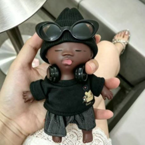 Cross-Border Popular Item: Black-Skinned Stress-Relief Doll Natasha 14cm, Multiple Options Available, Doll Outfit Set, Recommended for Daily Replacement Cross-Border Popular Item: Black-Skinned Stress-Relief Doll Natasha 14cm, Multiple Options Available, Doll Outfit Set, Recommended for Daily Replacement