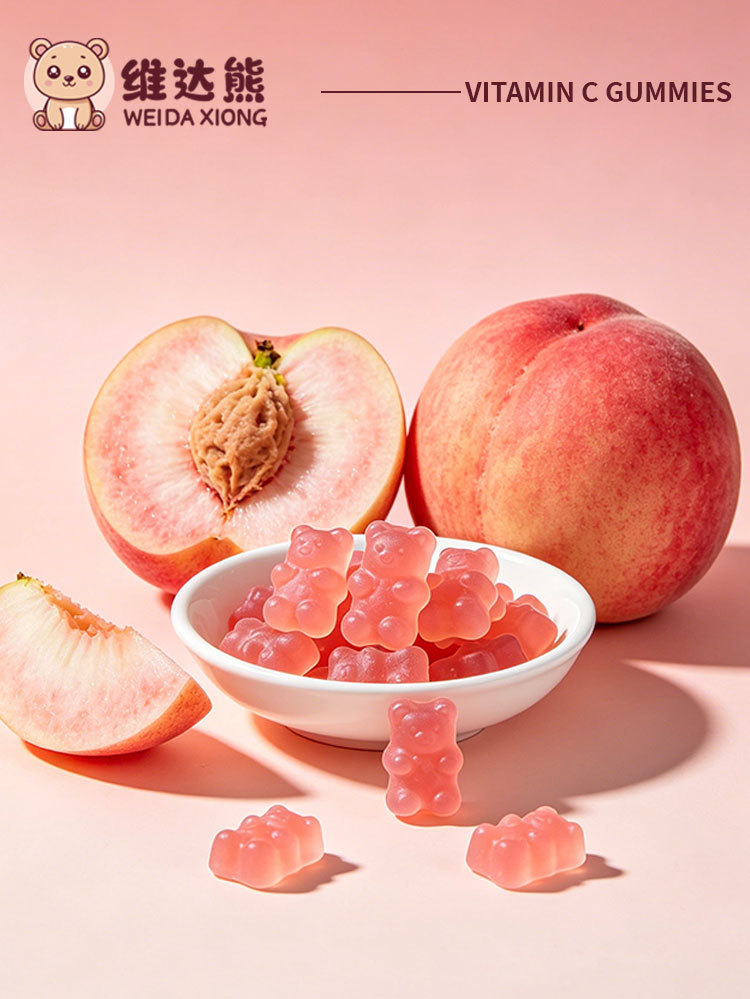 Vitamin C Gummy Candy (White Peach) — 60g Gel Candy for Kids & Daily Snacking preparation