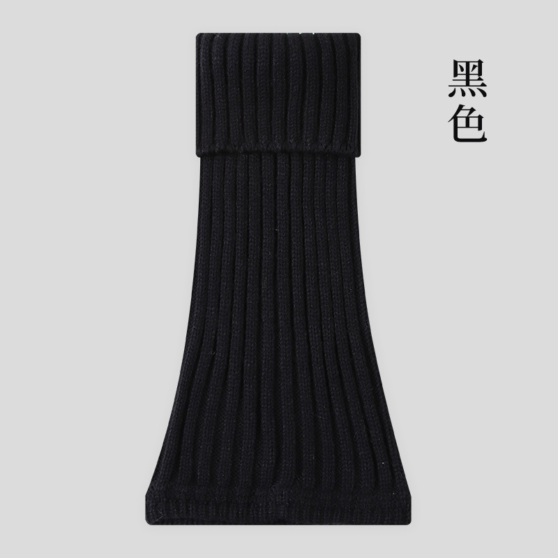 Calcetines de punto de lana de color puro, calcetines de pila, calcetines de pantorrilla japoneses, otoño e invierno, mangas de pierna jk, calcetines Haining simples y versátiles