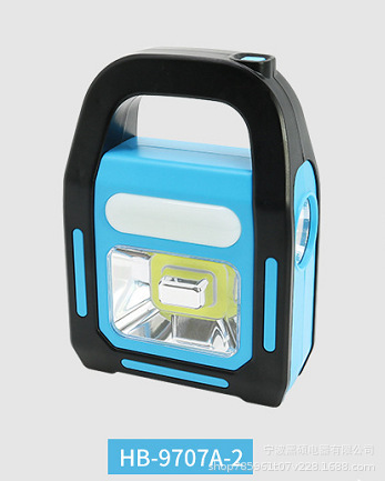 Luz portátil de emergencia multifuncional transfronteriza luz de campamento al aire libre solar USB carga luz de trabajo luz de carpa