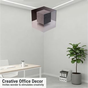 �F؛3D Wall Art Optical Illusion Corner Wall Decal�e�X�Ǡ��N