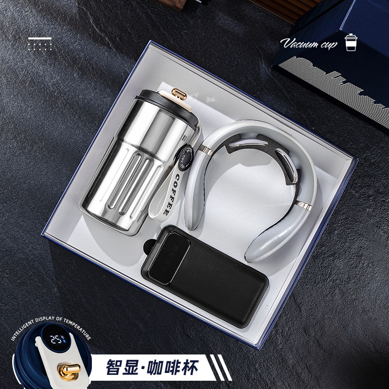 Taza de café Juego de paraguas Regalo de empresa Logotipo personalizado Práctico evento de alta gama Reunión Caja de regalo para empleados