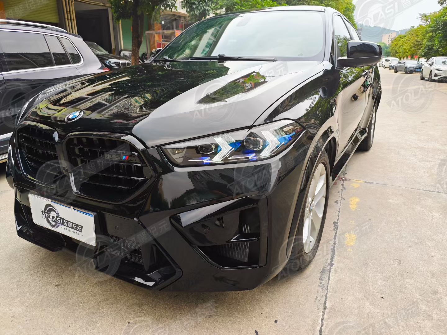 Suitable for 2008-2014 Bmw X6 Old Model to New Model Conversion, E71 to 2024 X6 Mf96 Front and Rear Bumper Body Kit
