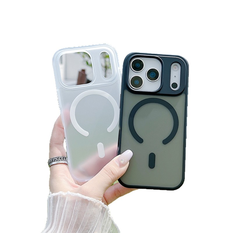 苹果17promax肤感磨砂手机壳 半透iPhone16/15磁吸14防摔13保护套|undefined