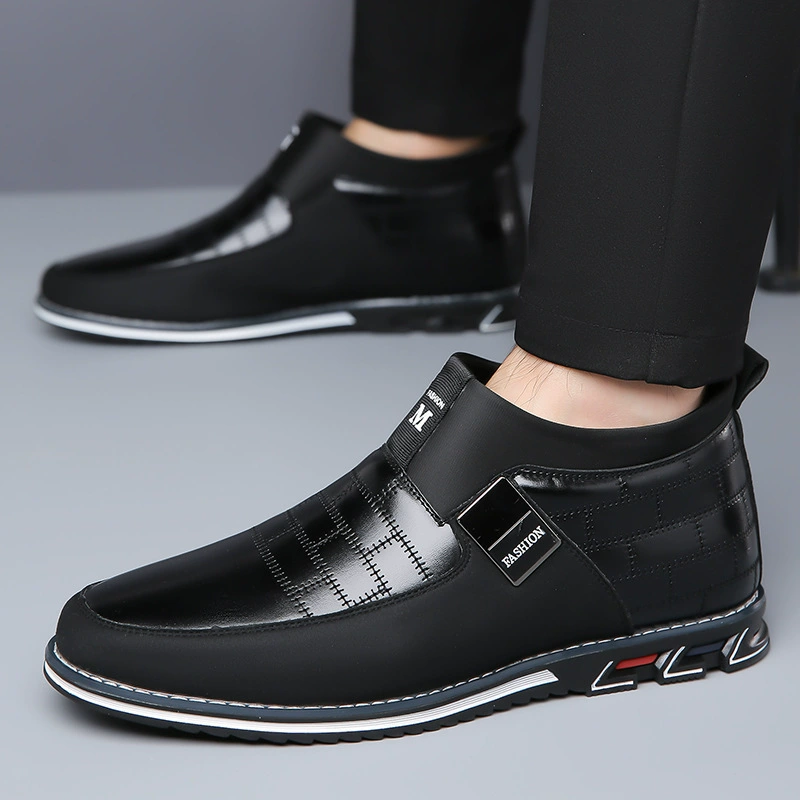 Высокие повседневные мужские туфли с круглым носком, рабочие туфли 46, модные туфли большого размера, экспортные туфли 47, Amazon 48, мужские туфли из Вэньчжоу.