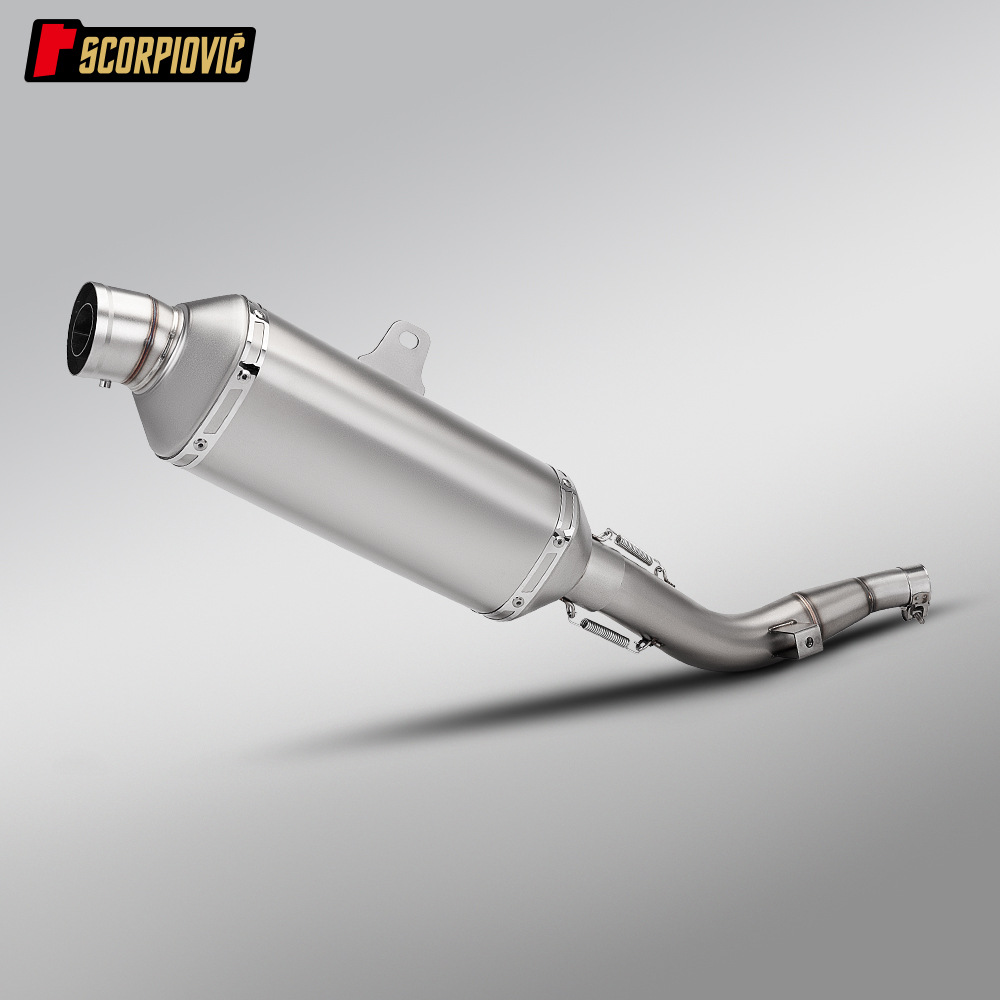 Motorcycle Crf300L Stainless Steel Split Front Exhaust Pipe and Rear Muffler Full Set 2021-2023